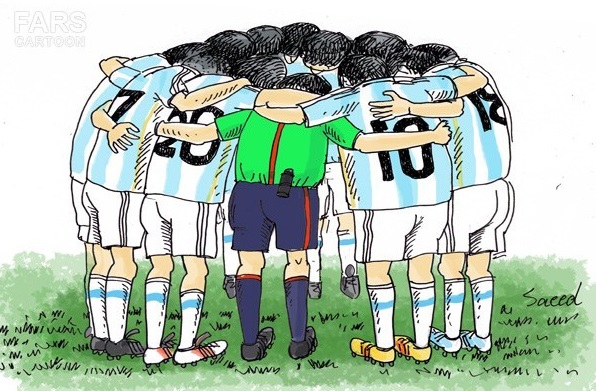 یار داوزدهم آرژانتین در بازی با ایران