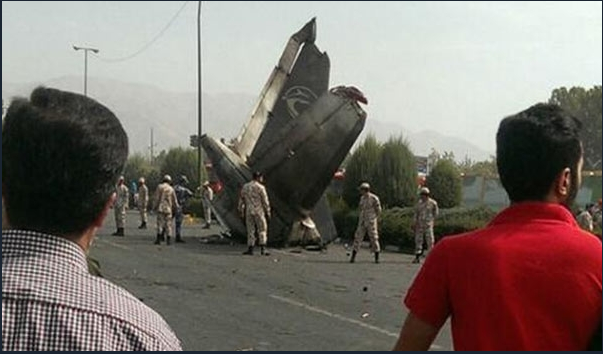 فیلم سقوط هواپیما در تهران