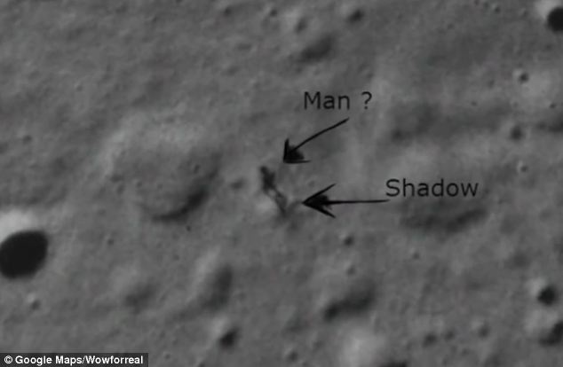 تصویر موجودی انسان نما با قدی معادل 33 متر در کره ماه