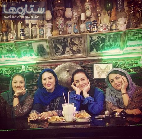 دورهمی چهار بازیگر زن در اصفهان/عکس