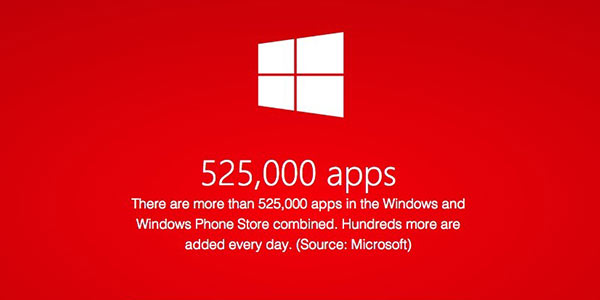 تعداد برنامه های استور مایکروسافت به 525هزار اپلیکیشن رسید