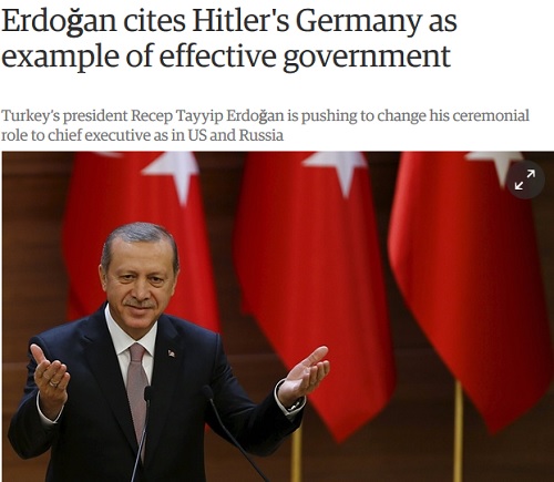 نظام رهبری هیتلر بدون نقص بوده است/ دفتر نخست وزیری: نه! منظور اردوغان چیز دیگری بود
