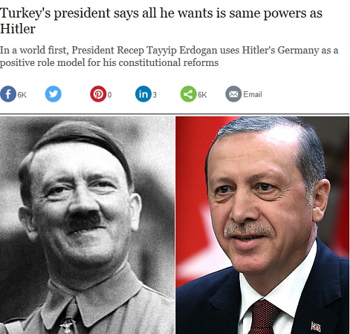 نظام رهبری هیتلر بدون نقص بوده است/ دفتر نخست وزیری: نه! منظور اردوغان چیز دیگری بود