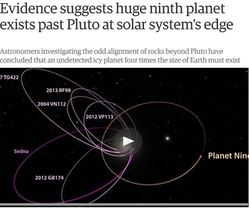 کشف سیاره نهم - سیاره ایکس/ پسر خورشید؟