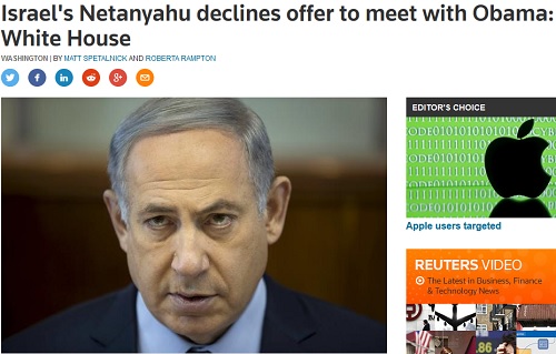 دست رد بنیامین نتانیاهو به سینه باراک اوباما