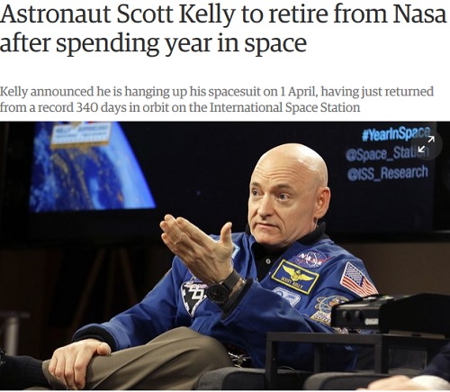 « اسکات کلی » رکورددار فضایی بازنشسته شد!