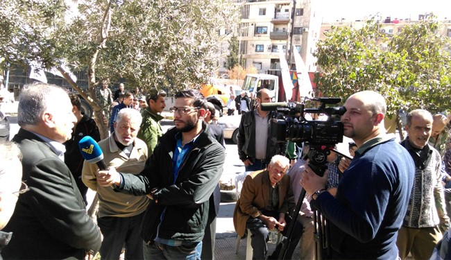 تظاهرات فلسطینی ها در حمایت از حزب الله لبنان