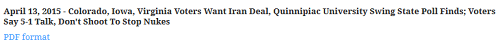 حمایت 75 درصدی آمریکاییها از توافق با ایران