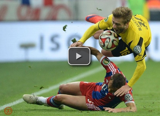 فیلم خلاصه بازی بایرن مونیخ - دورتموند در جام حذفی آلمان