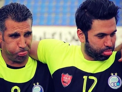حرکت زشت 2 فوتبالیست محبوب ایرانی/ عکس
