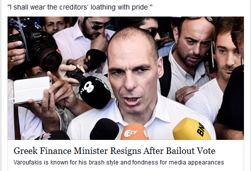 از طرح همه پرسی یونان تا اجرا و استعفای وزیر دارایی یونان