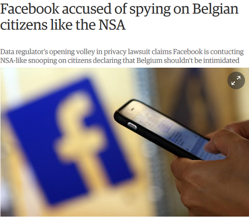 جاسوسی فیسبوک از بلژیکی ها