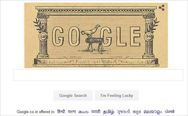 تغییر لوگوی گوگل به مناسبت 120 سالگی بازی های المپیک