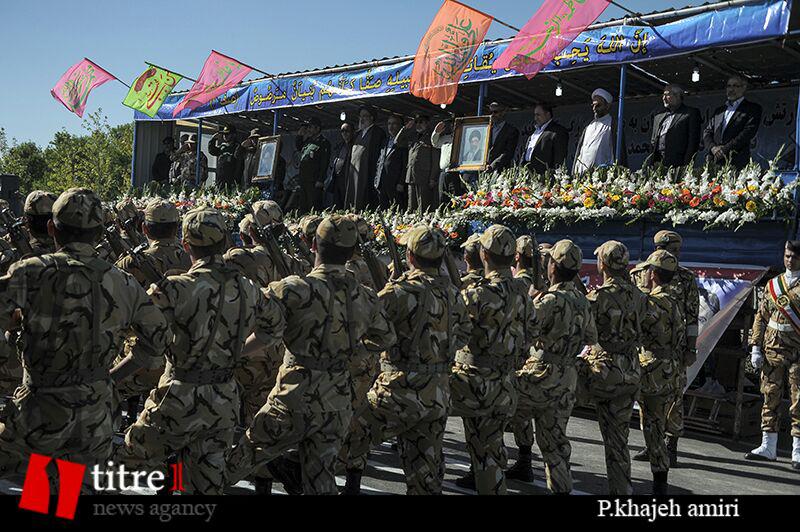 رژه نیروهای مسلح در استان البرز برگزار شد/ امروز پشتوانه دیپلماسی کشورها قدرت نظامی است