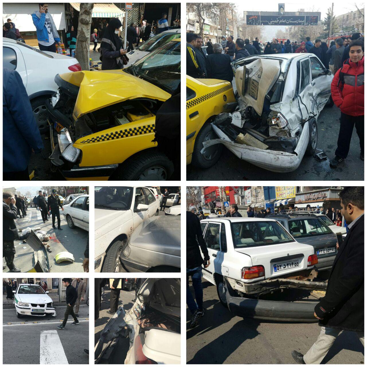جزئیاتی از حادثه تصادف اتوبوس در میدان کرج/ خسارت دیدگان اقدام قضایی کنند