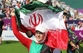 // زهرا نعمتی پرچمدار کاروان ایران در افتتاحیه مسابقات پارالمپیک