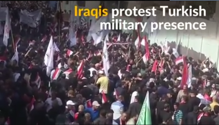 خشم مردم عراق از حضور نیروهای ترکیه