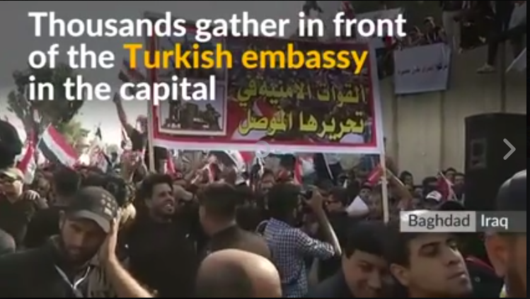 خشم مردم عراق از حضور نیروهای ترکیه