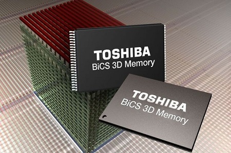 توشیبا حافظه های سه بعدی فلش می سازد