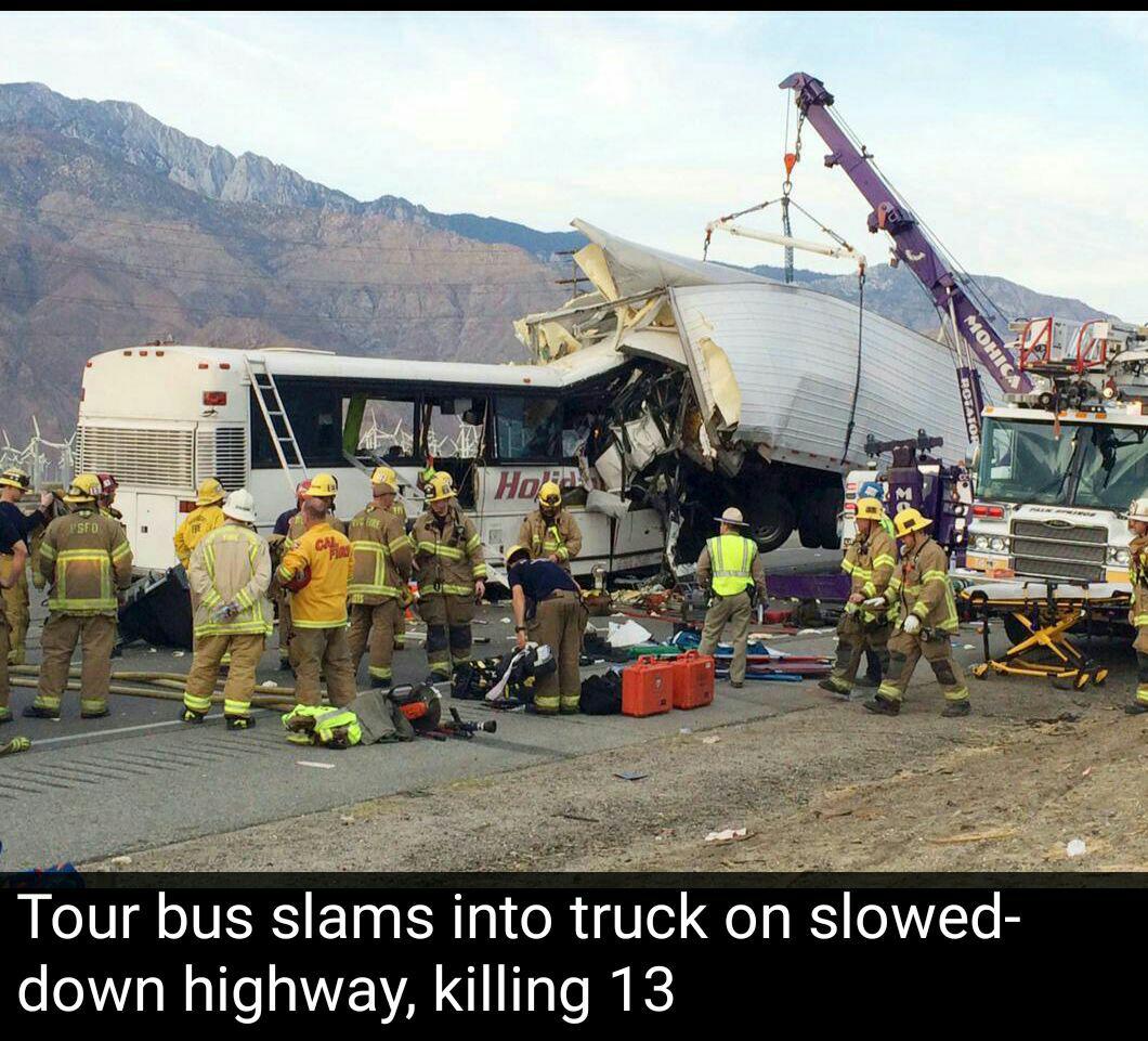 تصادف مرگبار اتوبوس در آمریکا