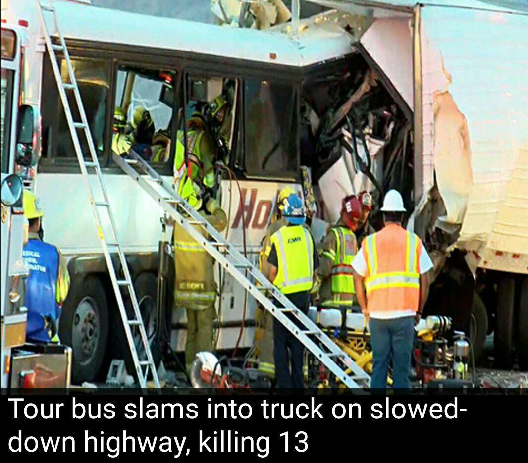 تصادف مرگبار اتوبوس در آمریکا