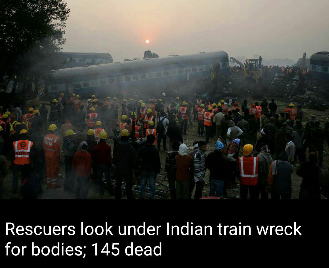//آخرین آمار از تلفات حادثه ریلی در هند/ تعدا کشته شدگان به 145 نفر رسید + فیلم