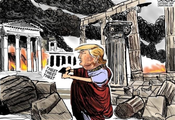کاریکاتورهایی از دونالد ترامپ رئیس جمهور آمریکا