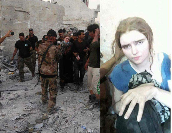زن تک تیرانداز داعشی به دام افتاد