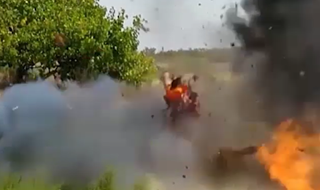 لحظه انفجار یک مصری توسط داعش + فیلم