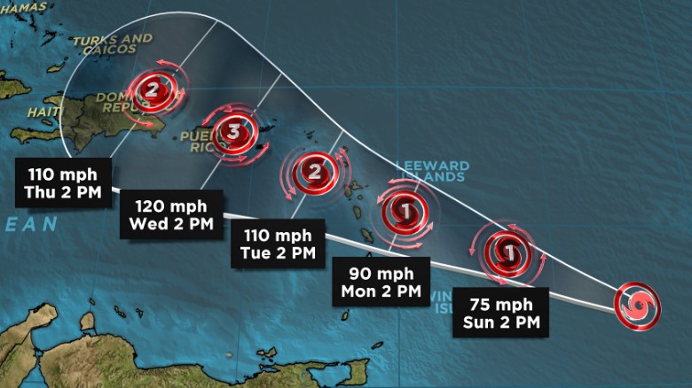 سه طوفان قریب الوقوع در اقیانوس اطلس در حال چرخش است