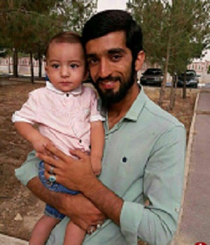 آخرین دیدار شهید حججی با فرزندش + فیلم