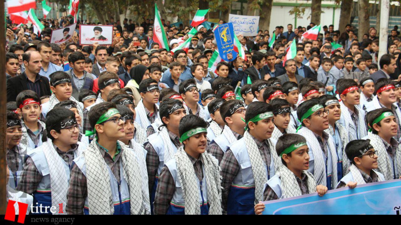راهپیمایی پرشکوه 13 آبان در استان البرز برگزار شد + تصاویر