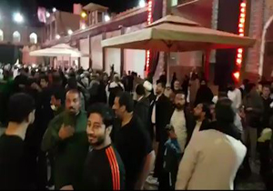 لحظه وقوع زلزله در حرم امام حسین علیه السلام +فیلم