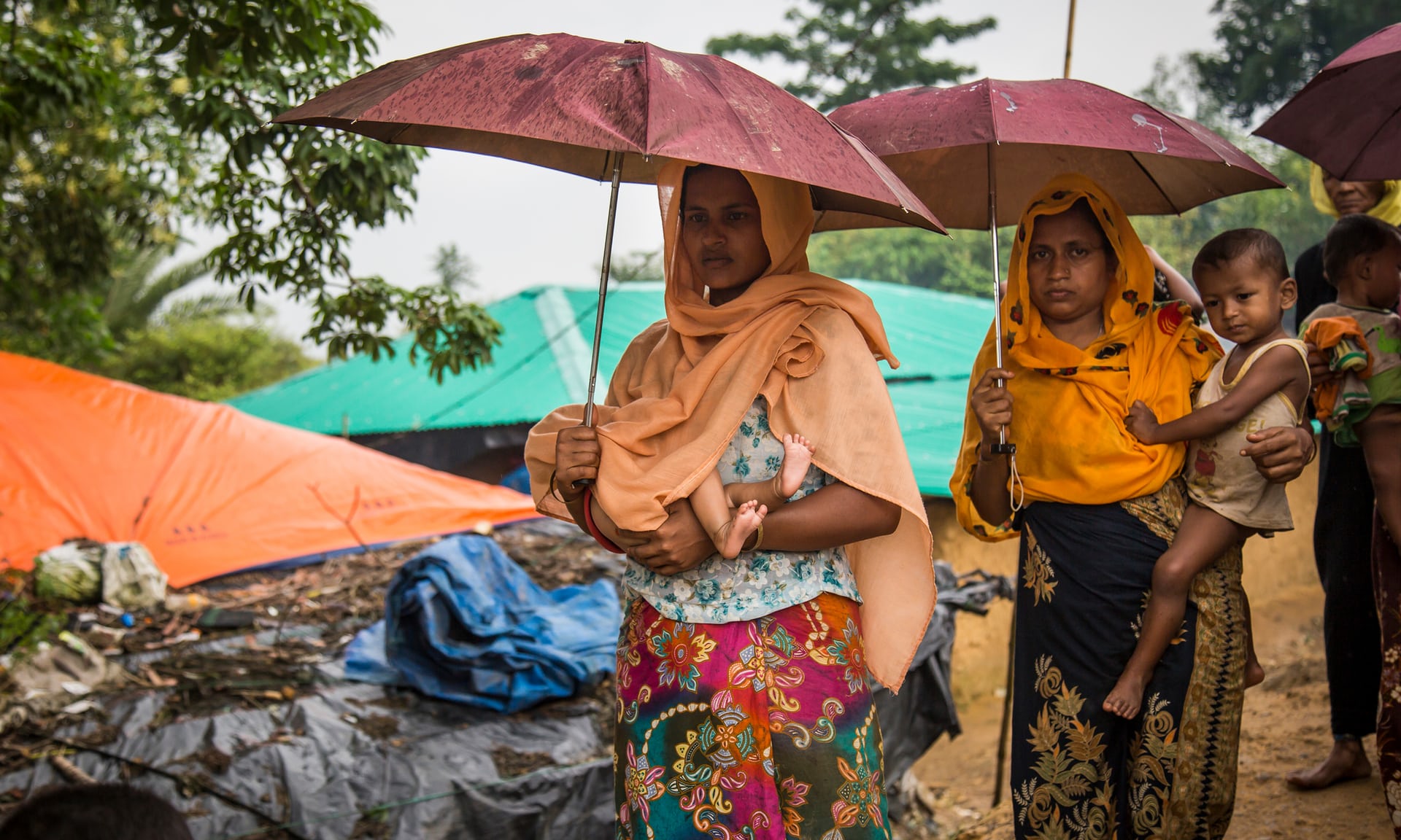 افزایش دشواری های مسلمانان روهینگیا در موسم بارندگی