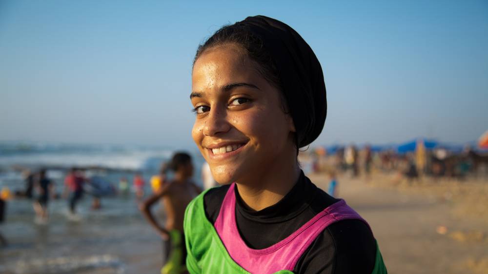 آرزوی کسب مقام نخست المپیک توسط دختر 13 ساله اهل غزه