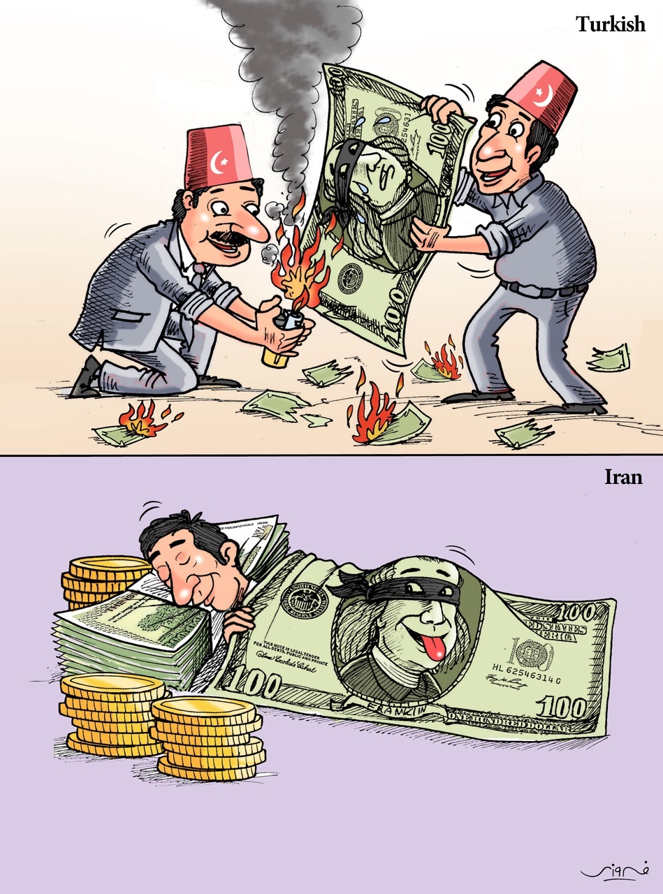 کاریکاتور/ نه به دلارهای آمریکایی!