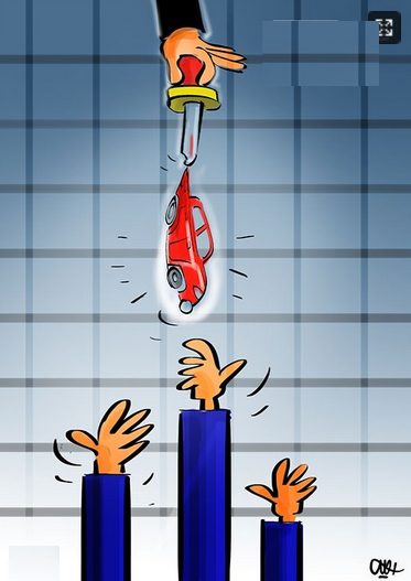 کاریکاتور/ ۱ ثانیه مهلت ثبت نام‌خودرو!!!