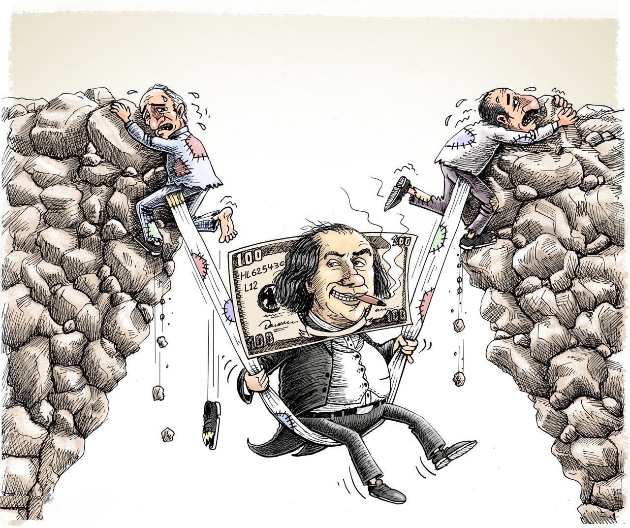 کاریکاتور/ جولان دلار در جیب مردم