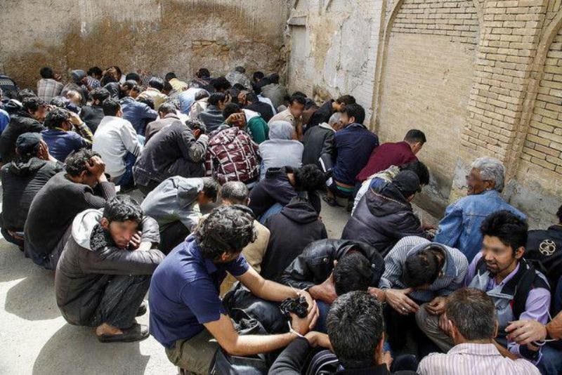 جمع آوری 597 معتاد متجاهر در مناطق آلوده البرز