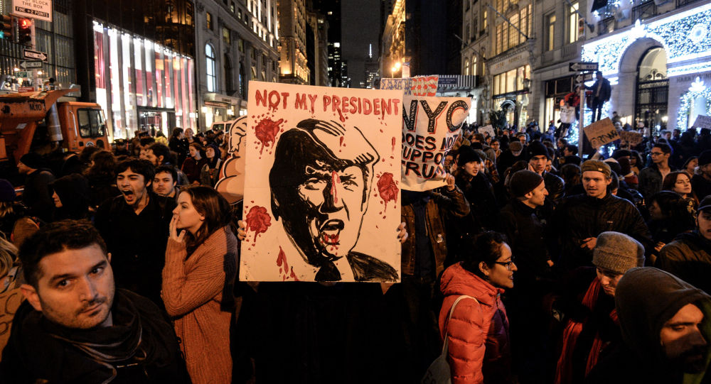معترضان به سیاست های ترامپ در واشنگتن تجمع کردند