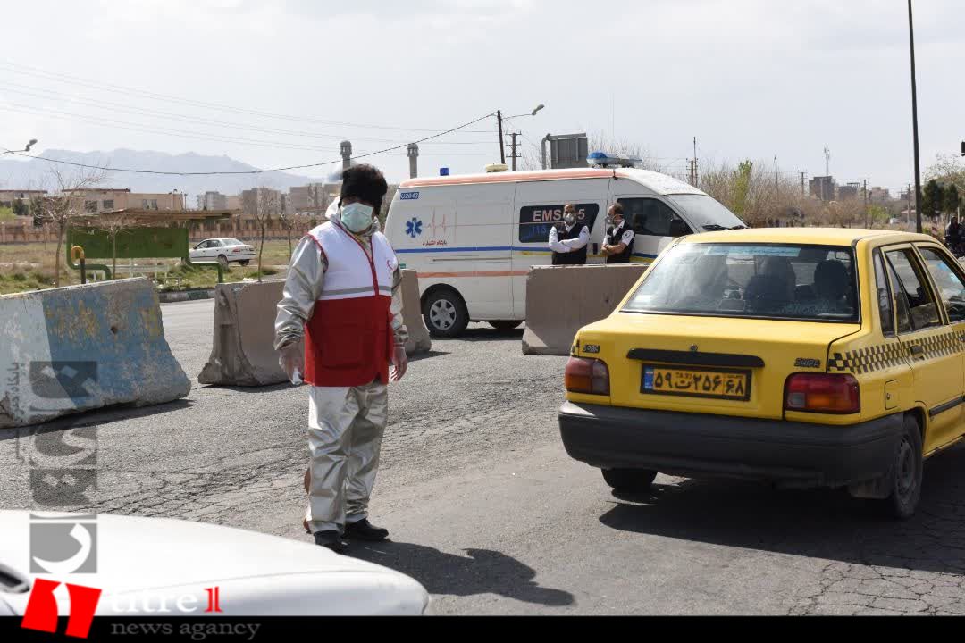 بازدید استاندار البرز از تیم های پایش کرونا در مبادی ورودی استان + تصاویر