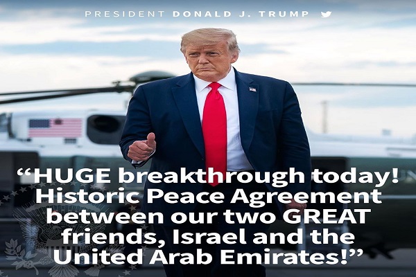 توافق تاریخی امارات و رژیم صهیونیستی/ ابراز خرسندی ترامپ از قرارداد صلح