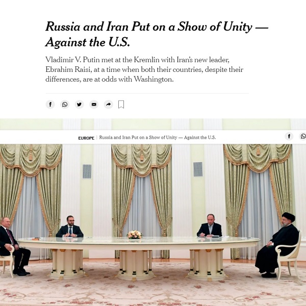 سفر رئیسی به روسیه یکی از گزینه های روی میز ایران برای آمریکا است