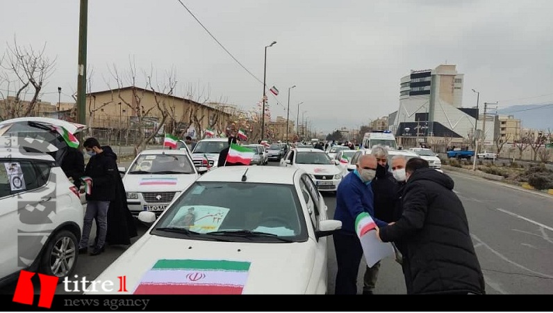 راهپیمایی خودرویی و موتوری ۲۲ بهمن در البرز + تصاویر