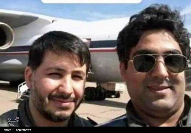 عکس| تصویر دو خلبان شهید سانحه سقوط جنگنده