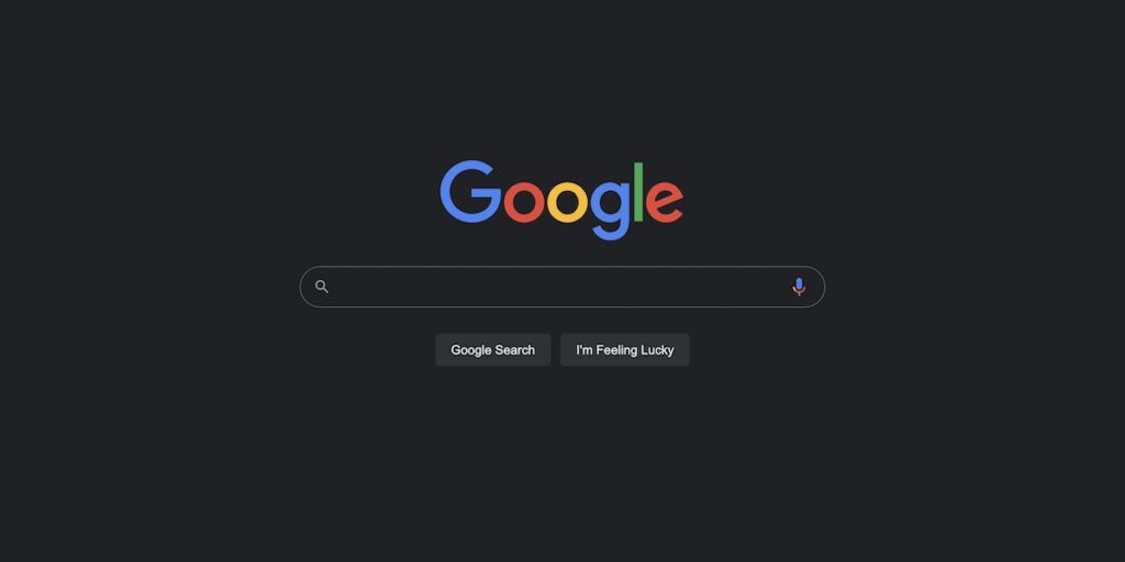 تم تاریک موتور جستجوی گوگل با رنگ سیاه مطلق را در دسکتاپ آزمایش می‌کند
