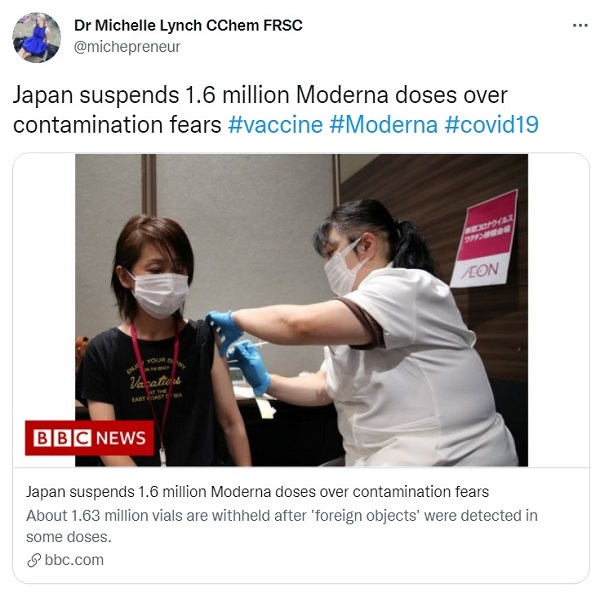 بازتاب آلودگی واکسن کرونای آمریکایی در رسانه های جهان