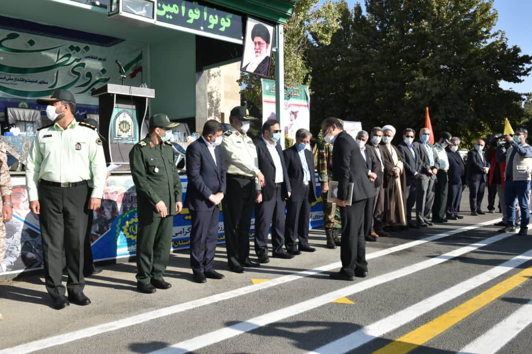 صبحگاه مشترک نیروی انتظامی یه مناسبت هفته ناجا در البرز برگزار شد