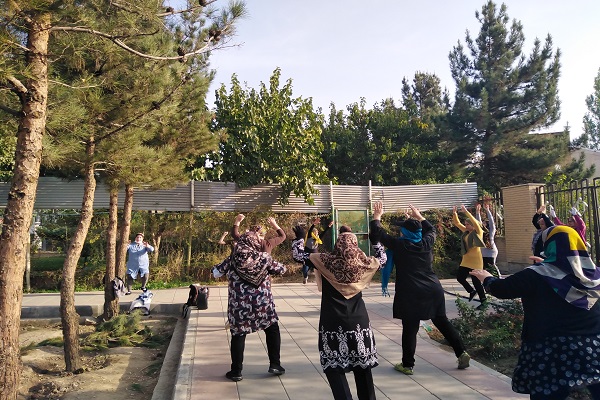 ورزش صبحگاهی در پارک استقلال شهرستان فردیس
