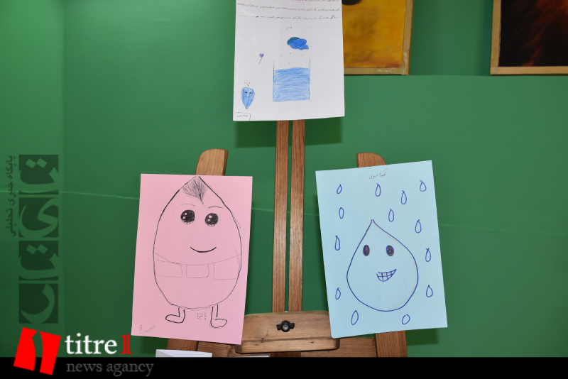 پویش نجات قطره‌ها با نقاشی دیواری کودکان در کرج برگزار شد